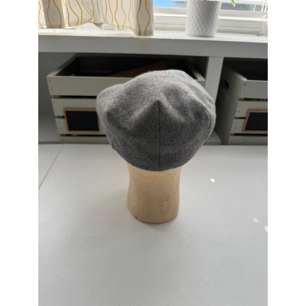 Beacon Hill Mens Gray Wool Blend Flat Cap Newsboy Ivy Hat XL Made in Korea